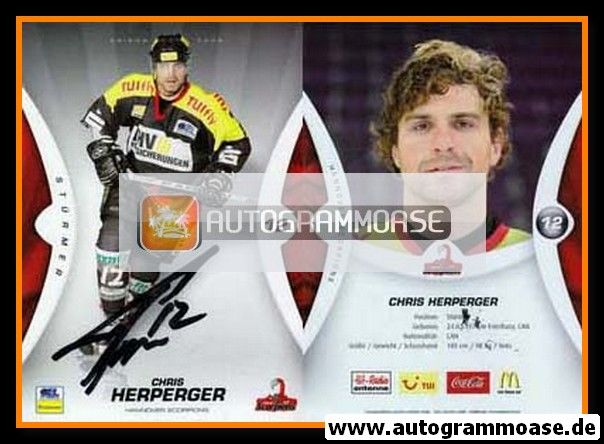 Autogramm Eishockey | Hannover Scorpions | 2007 | Chris HERPERGER