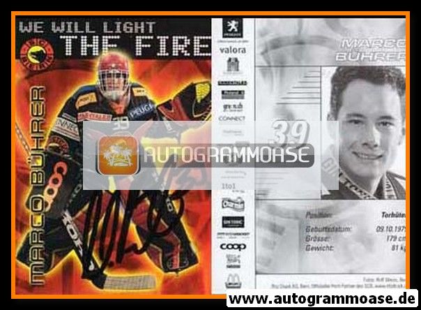 Autogramm Eishockey | SC Bern | 2000er Mini | Marco BÜHRER