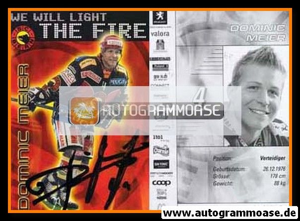 Autogramm Eishockey | SC Bern | 2000er Mini | Dominic MEIER