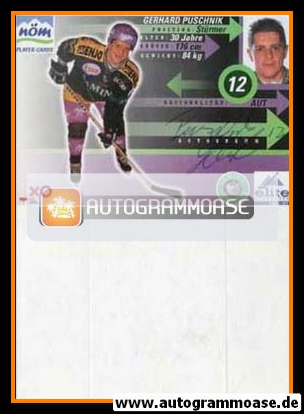 Autogramm Eishockey | VEU Feldkirch | 1996 | Gerhard PUSCHNIK