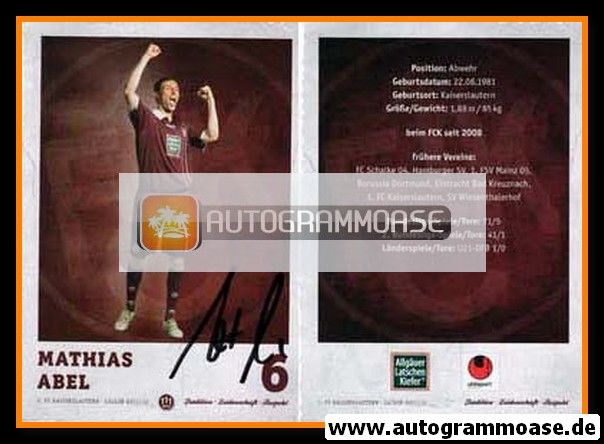 Autogramm Fussball | 1. FC Kaiserslautern | 2011 | Mathias ABEL