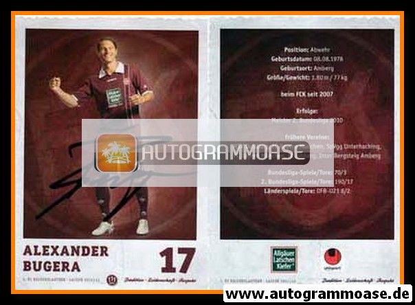 Autogramm Fussball | 1. FC Kaiserslautern | 2011 | Alexander BUGERA