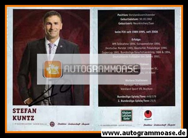 Autogramm Fussball | 1. FC Kaiserslautern | 2011 | Stefan KUNTZ