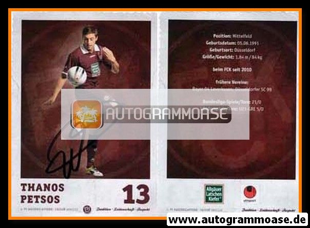 Autogramm Fussball | 1. FC Kaiserslautern | 2011 | Thanos PETSOS