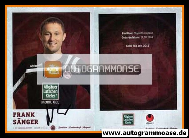 Autogramm Fussball | 1. FC Kaiserslautern | 2011 | Frank SÄNGER