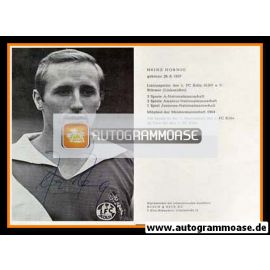 Autogramm Fussball | 1. FC Köln | 1965 | Heinz HORNIG (Portrait SW) Busch+Beck KG