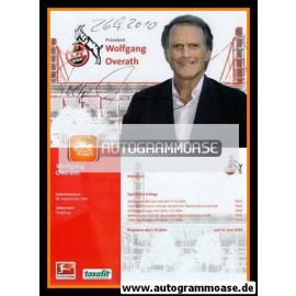 Autogramm Fussball | 1. FC Köln | 2000er | Wolfgang OVERATH (Portrait Color) Taxofit weiss
