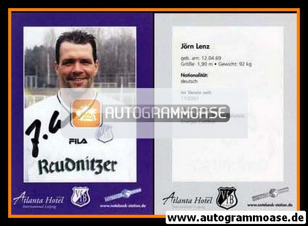 Autogramm Fussball | VfB Leipzig | 2001 | Jörn LENZ