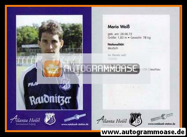 Autogramm Fussball | VfB Leipzig | 2001 | Mario WEISS