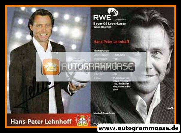 Autogramm Fussball | Bayer Leverkusen | 2004 | Hans-Peter LEHNHOFF