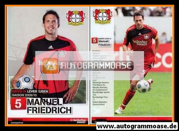 Autogramm Fussball | Bayer Leverkusen | 2009 | Manuel FRIEDRICH