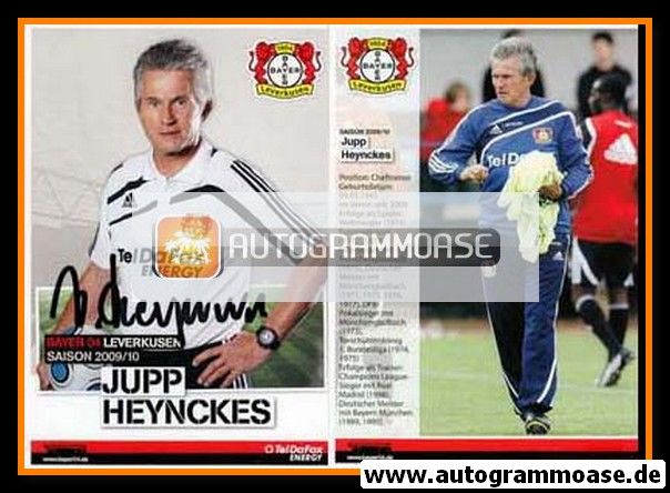 Autogramm Fussball | Bayer Leverkusen | 2009 | Jupp HEYNCKES