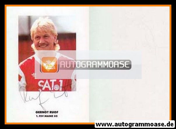 Autogramm Fussball | FSV Mainz 05 | 1990 | Gernot RUOF