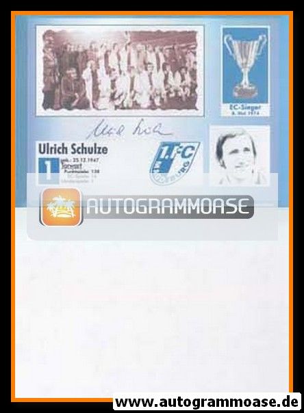 Autogramm Fussball | 1. FC Magdeburg | 1974 Retro | Ulrich SCHULZE