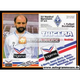 Autogramm Fussball | SV Waldhof Mannheim | 1986 Druck | Rainer SCHOLZ