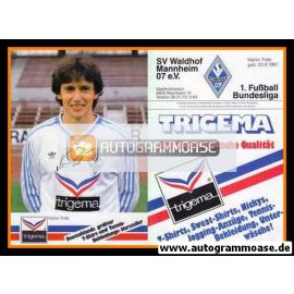 Autogramm Fussball | SV Waldhof Mannheim | 1986 Druck | Martin TRIEB