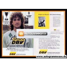 Autogramm Fussball | SV Werder Bremen | 1992 | Kay WENSCHLAG