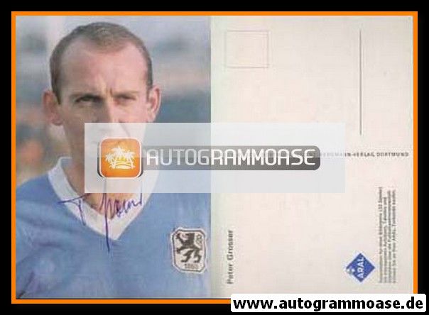 Autogramm Fussball | TSV 1860 München | 1966 Aral | Peter GROSSER