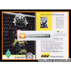 Autogramm Fussball | SV Werder Bremen | 1993 NAV | Hans-Jürgen GUNDELACH