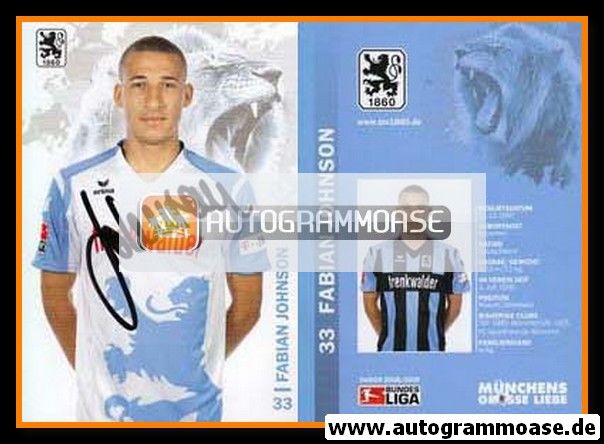 Autogramm Fussball | TSV 1860 München | 2008 | Fabian JOHNSON