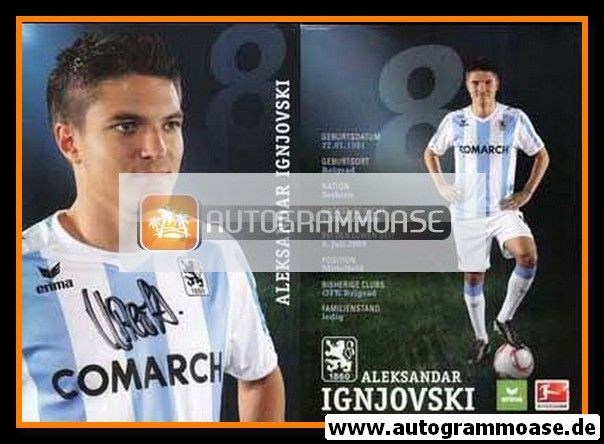 Autogramm Fussball | TSV 1860 München | 2010 | Aleksandar IGNJOVSKI