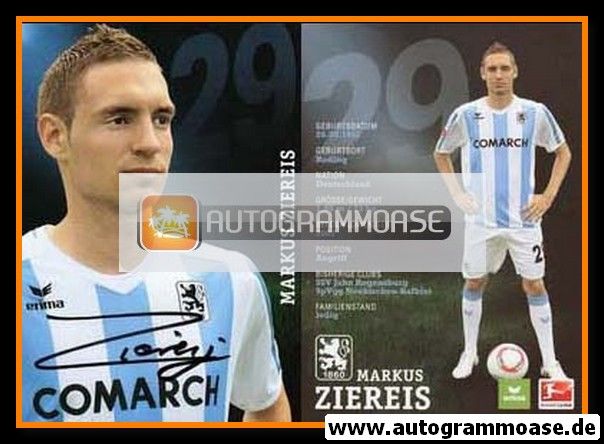 Autogramm Fussball | TSV 1860 München | 2010 | Markus ZIEREIS