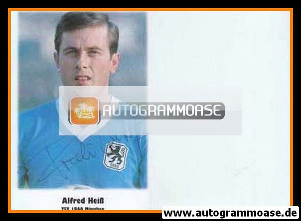 Autogramm Fussball | TSV 1860 München | 1960er Retro | Alfred HEISS (Portrait Color)