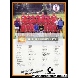 Mannschaftskarte Fussball | FC Bayern München | 1985 Commodore