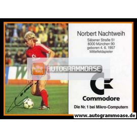 Autogramm Fussball | FC Bayern München | 1987 | Norbert NACHTWEIH