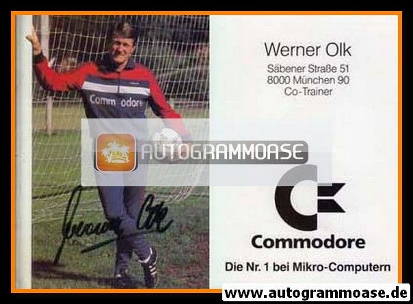 Autogramm Fussball | FC Bayern München | 1987 | Werner OLK