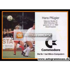 Autogramm Fussball | FC Bayern München | 1987 | Hans PFLÜGLER