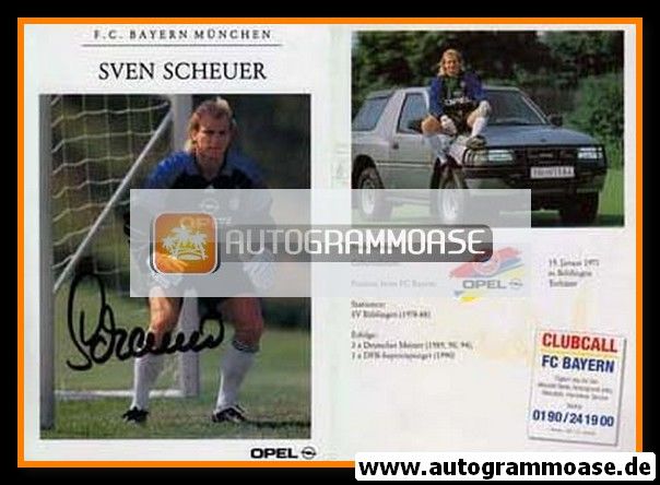 Autogramm Fussball | FC Bayern München | 1994 | Sven SCHEUER (Motiv 2)