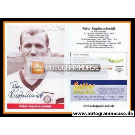 Autogramm Fussball | FC Bayern München | 1960er Retro | Peter KUPFERSCHMIDT (Portrait Color)