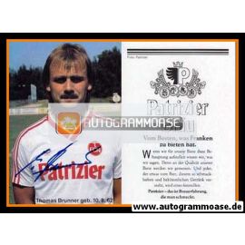 Autogramm Fussball | 1. FC Nürnberg | 1986 | Thomas BRUNNER