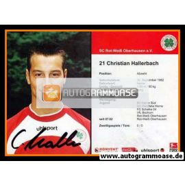 Autogramm Fussball | Rot-Weiss Oberhausen | 2002 | Christian HALLERBACH