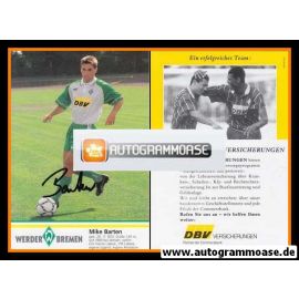 Autogramm Fussball | SV Werder Bremen | 1995 | Mike BARTEN