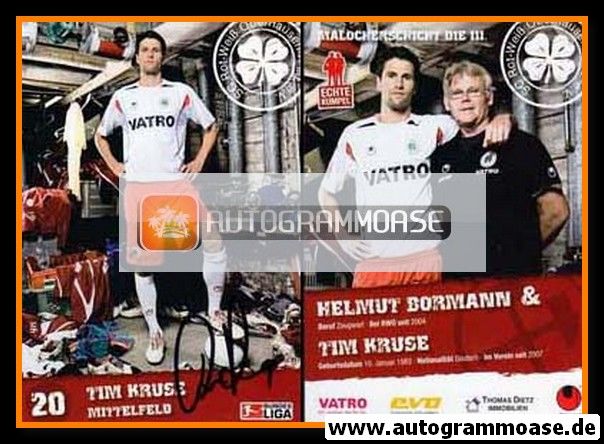 Autogramm Fussball | Rot-Weiss Oberhausen | 2009 | Tim KRUSE