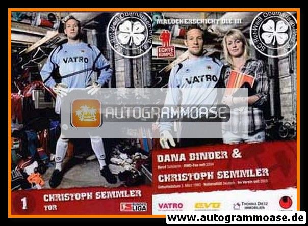 Autogramm Fussball | Rot-Weiss Oberhausen | 2009 | Christoph SEMMLER