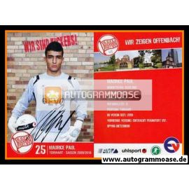 Autogramm Fussball | Kickers Offenbach | 2009 | Maurice PAUL