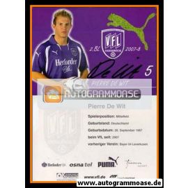 Autogramm Fussball | VfL Osnabrück | 2007 | Pierre DE WIT