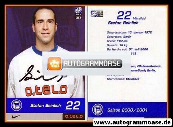 Autogramm Fussball | Hertha BSC Berlin | 2000 | Stefan BEINLICH