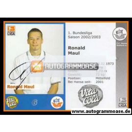 Autogramm Fussball | Hansa Rostock | 2002 | Ronald MAUL