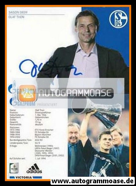 Autogramm Fussball | FC Schalke 04 | 2008 | Olaf THON