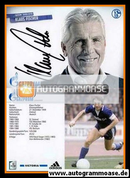 Autogramm Fussball | FC Schalke 04 | 2009 | Klaus FISCHER