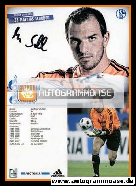 Autogramm Fussball | FC Schalke 04 | 2009 | Mathias SCHOBER