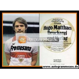 Autogramm Fussball | VfB Stuttgart | 1970er Frottesana | Harald BECK