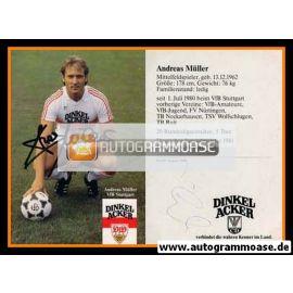 Autogramm Fussball | VfB Stuttgart | 1984 | Andreas MÜLLER