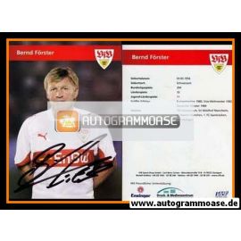 Autogramm Fussball | VfB Stuttgart | 2008 | Bernd FÖRSTER