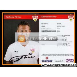 Autogramm Fussball | VfB Stuttgart | 2000er TM | Karl-Heinz FÖRSTER