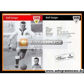 Autogramm Fussball | VfB Stuttgart | 1950er Retro | Rolf GEIGER (Collage SW)